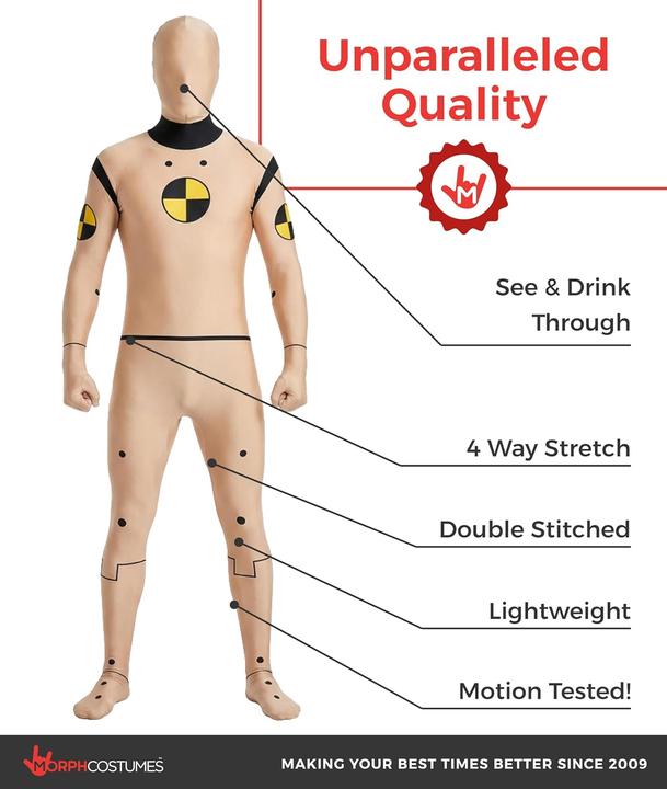 Produktbild Morphsuits Crash Test Dummy Kostüm (XXL)
