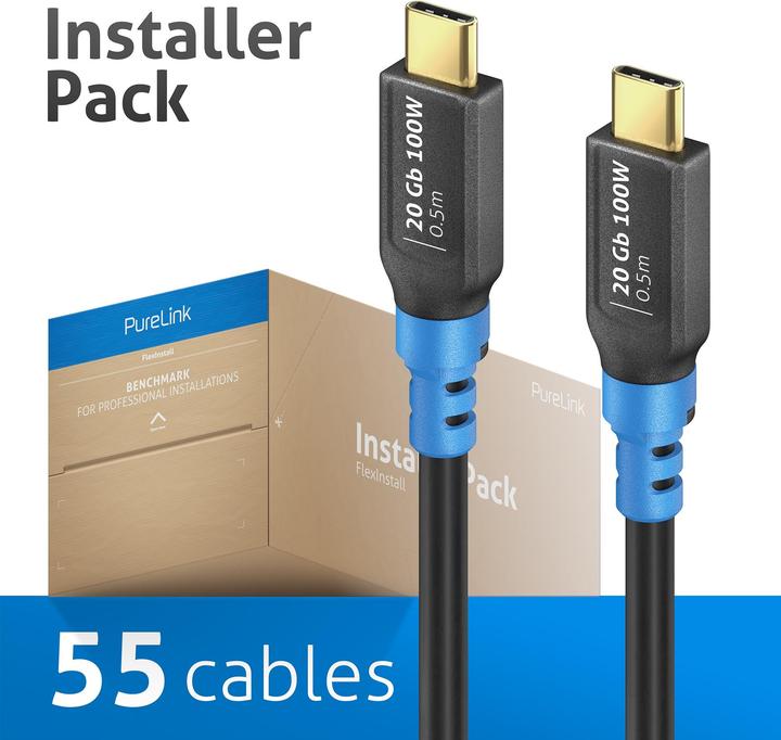 Image du produit Purelink Câble USB-C>C 0,5m (0.50 m, USB 3.2 Gen 2x2, 100 W)