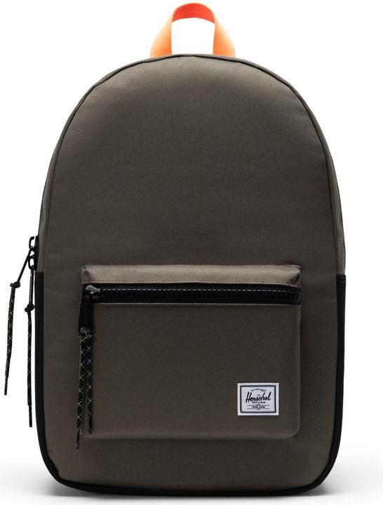 Black, Shocking Orange, Ivy Green