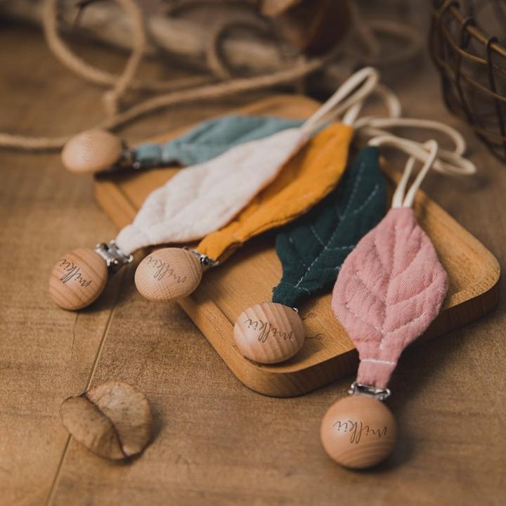 Actual product image Milkii Dummy chain Leaf, Mustard Yellow