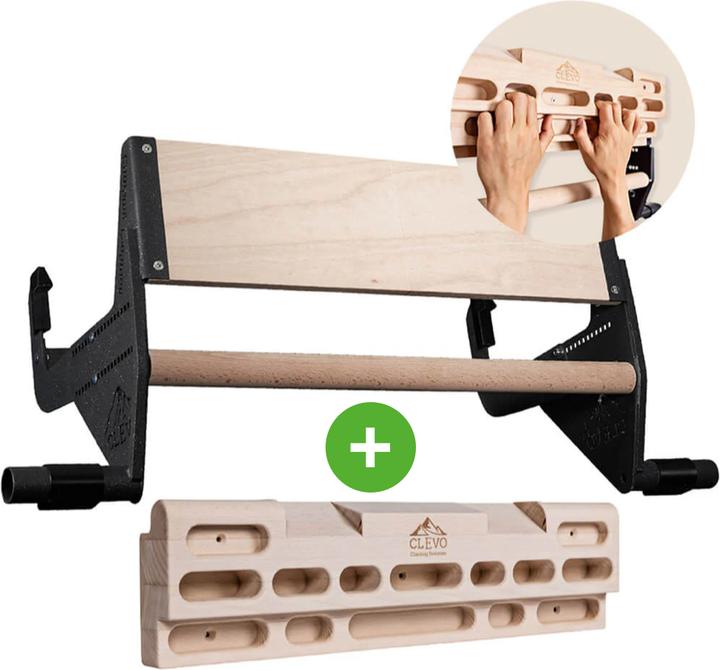 Actual product image Clevo Climbing Hangboard suspension for the door frame
