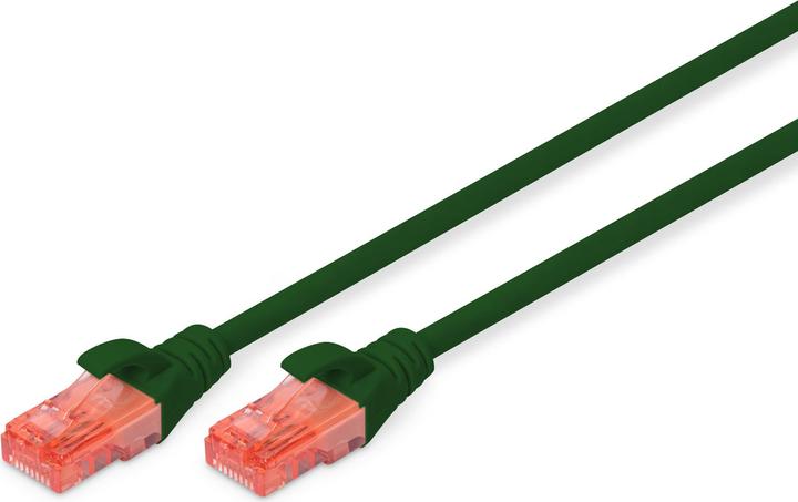 Produktbild Digitus CAT 6 U-UTP Patchkabel Cu LSZH AWG 26/7 Länge 1 m Farbe Grün (U/UTP, CAT6, 1 m)