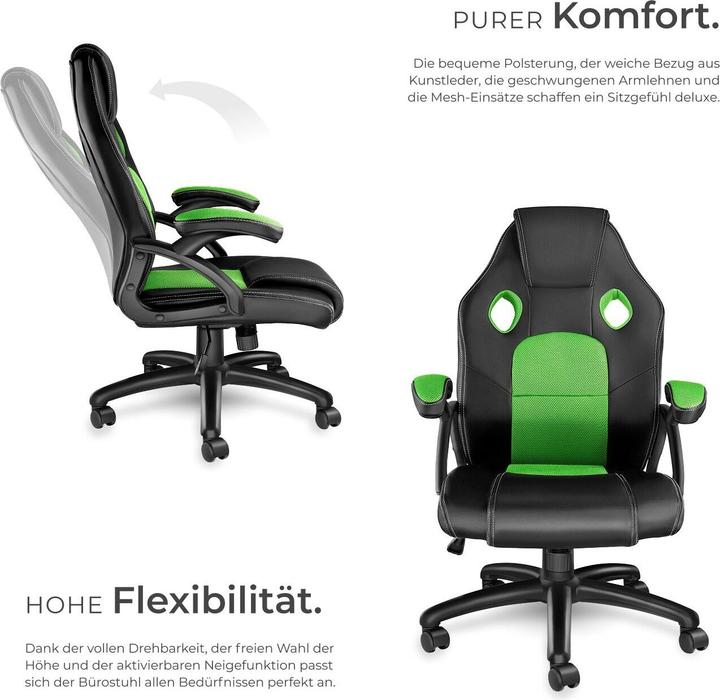 Actual product image tectake Racing Gamingstuhl