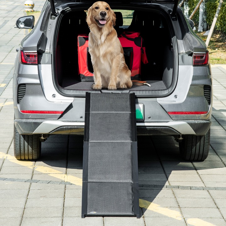 Image du produit PawHut Rampe pour animaux domestiques pliable avec poignée (Chien, Pliable)