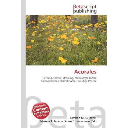 Acorales, Fachbücher