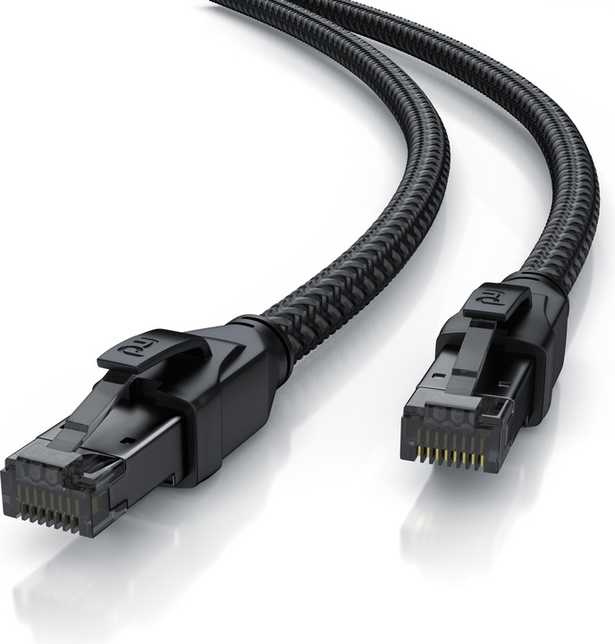 Actual product image Primewire Network cable CAT.8, RJ-45, Ethernet, patch cable CAT 8, Gigabit Ethernet 40 Gbit/s S/FTP LAN cable (S/FTP, CAT8.1, 15 m)