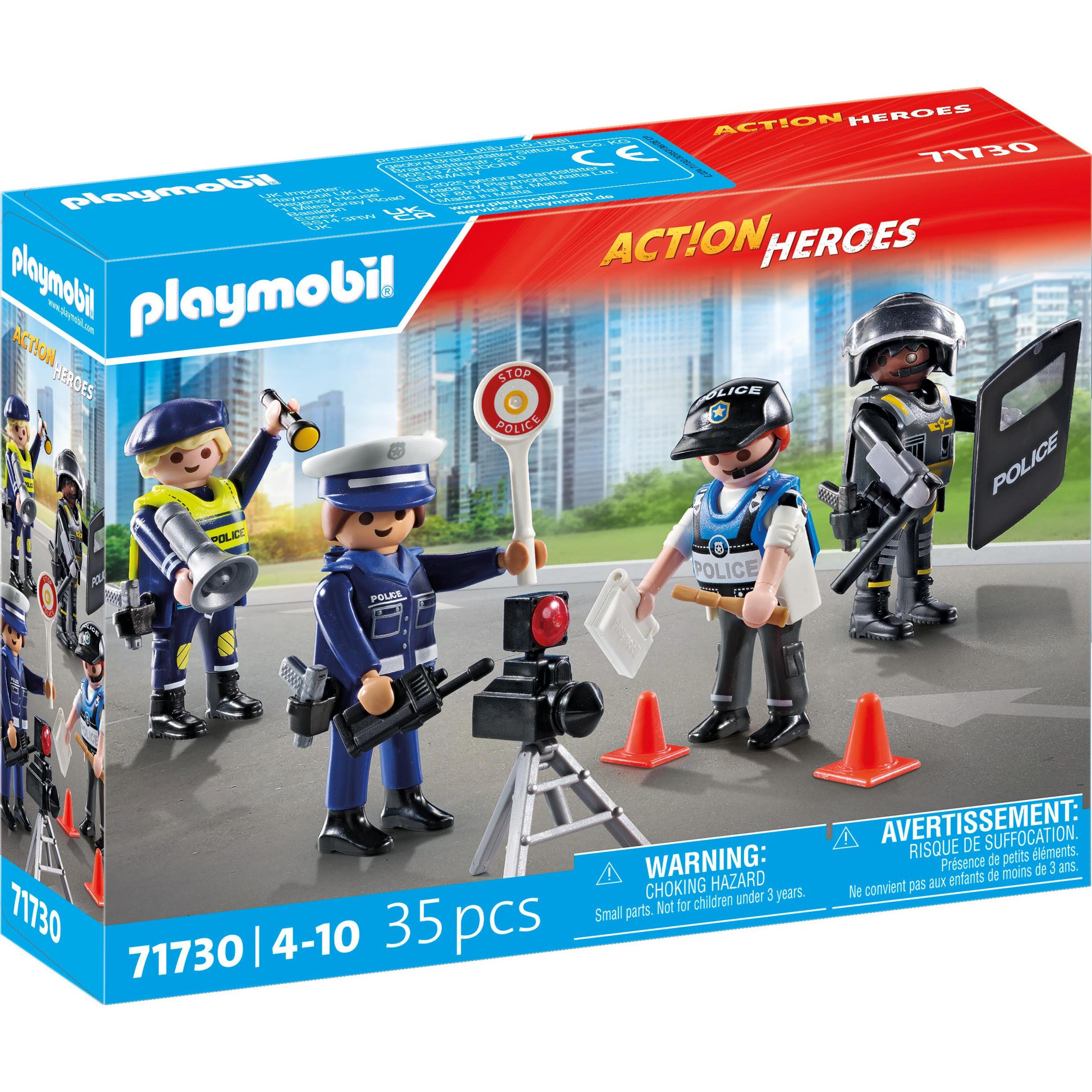 Playmobil Set di figure della polizia (71730, Playmobil Eroi d'azione)