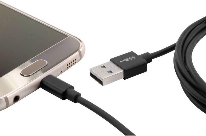 Produktbild Ansmann USB A—Micro B USB (2 m, USB 2.0)