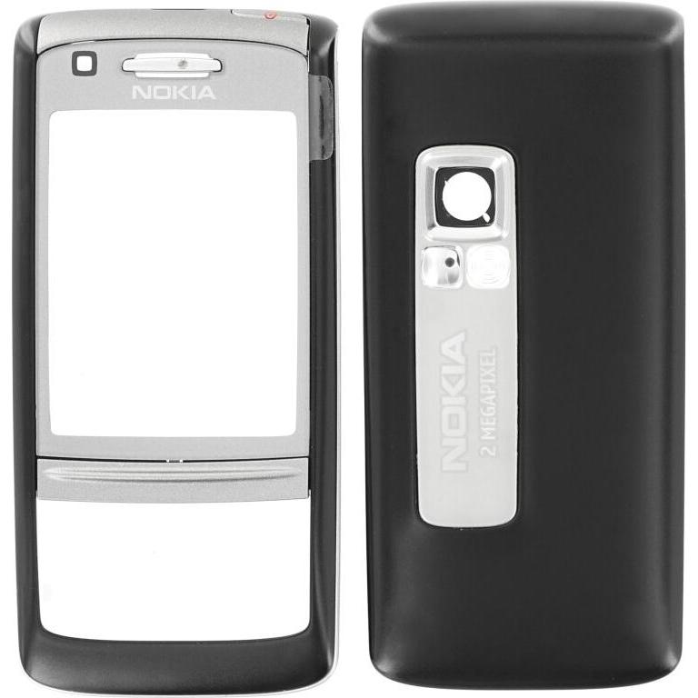 Nokia 6280 Ersatzgehäuse - Carbon Black, Mobilgerät Ersatzteile, Schwarz