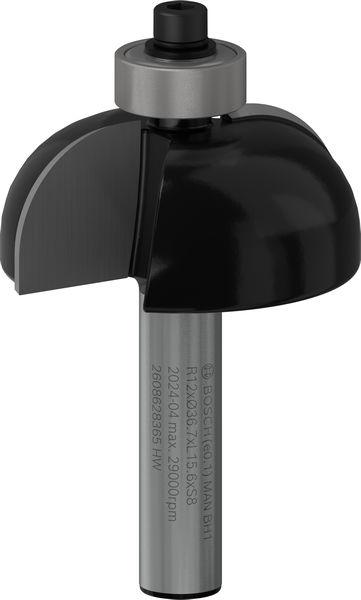 Actual product image Bosch Professional Zubehör Chamfer cutter, 8 mm, R1 12 mm, D 36.7 mm, L 16 mm, G 58 mm
