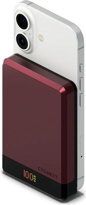 Cygnett MagSlim 10,000mAh Powerbank Cherry (10000 mAh, 72000000 W, 37 Wh)