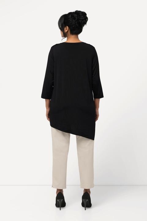 Produktbild Ulla Popken Slinkyshirt, Lagenoptik, A-Linie, V-Ausschnitt, 3/4-Arm (50, 52)