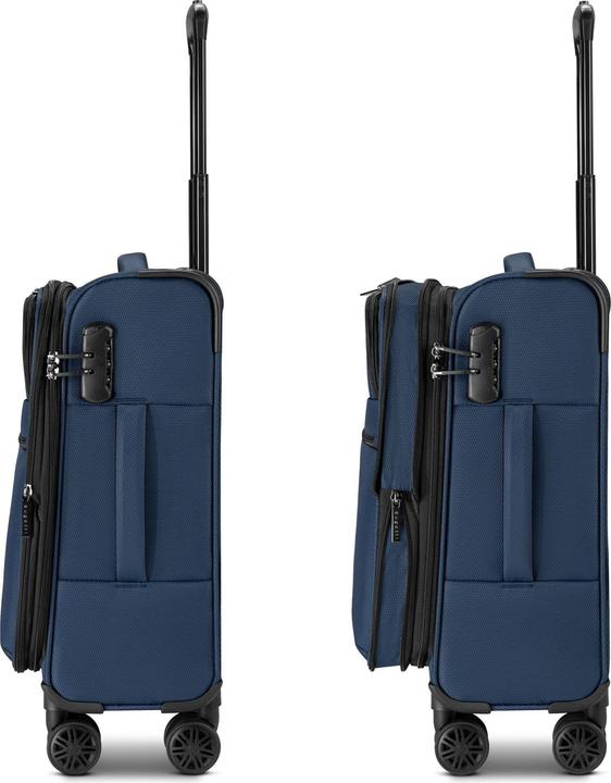 Image du produit Bugatti Valencia Soft 4 Rollen Kabinentrolley S 54.5 cm mit Dehnfalte (35 l)