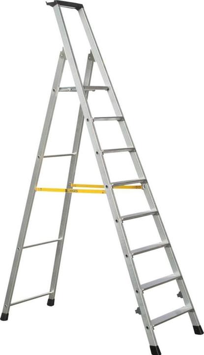 Produktbild Zarges Stufenleiter klappbar, einseitig begehbar (Stehleiter, 250 cm)