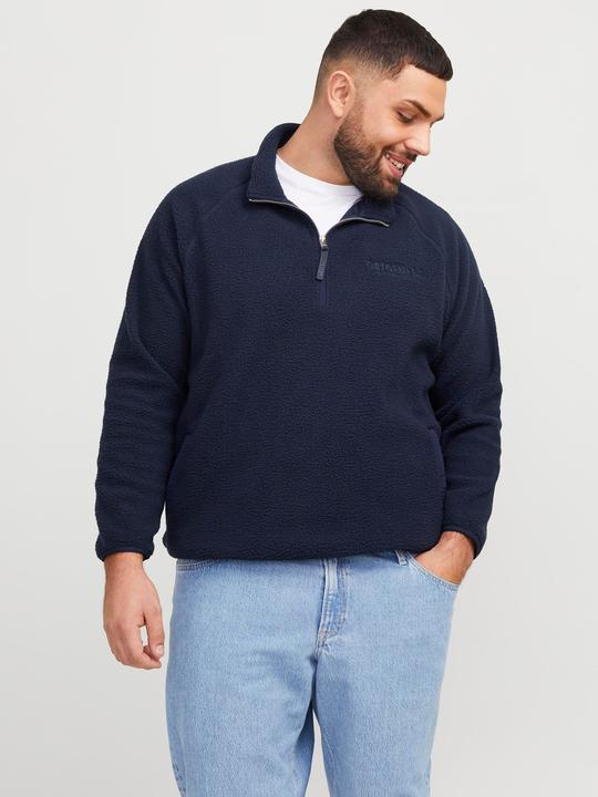 Produktbild Jack & Jones Plus Size Einfarbig Fleece Sweatshirt Fleece Sweatshirt (6XL)
