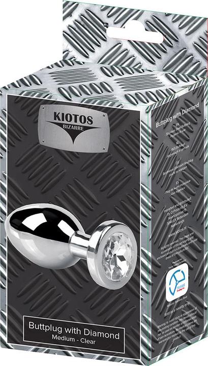 Image du produit Kiotos Bizarre - Buttplug with Diamond - Medium Clear