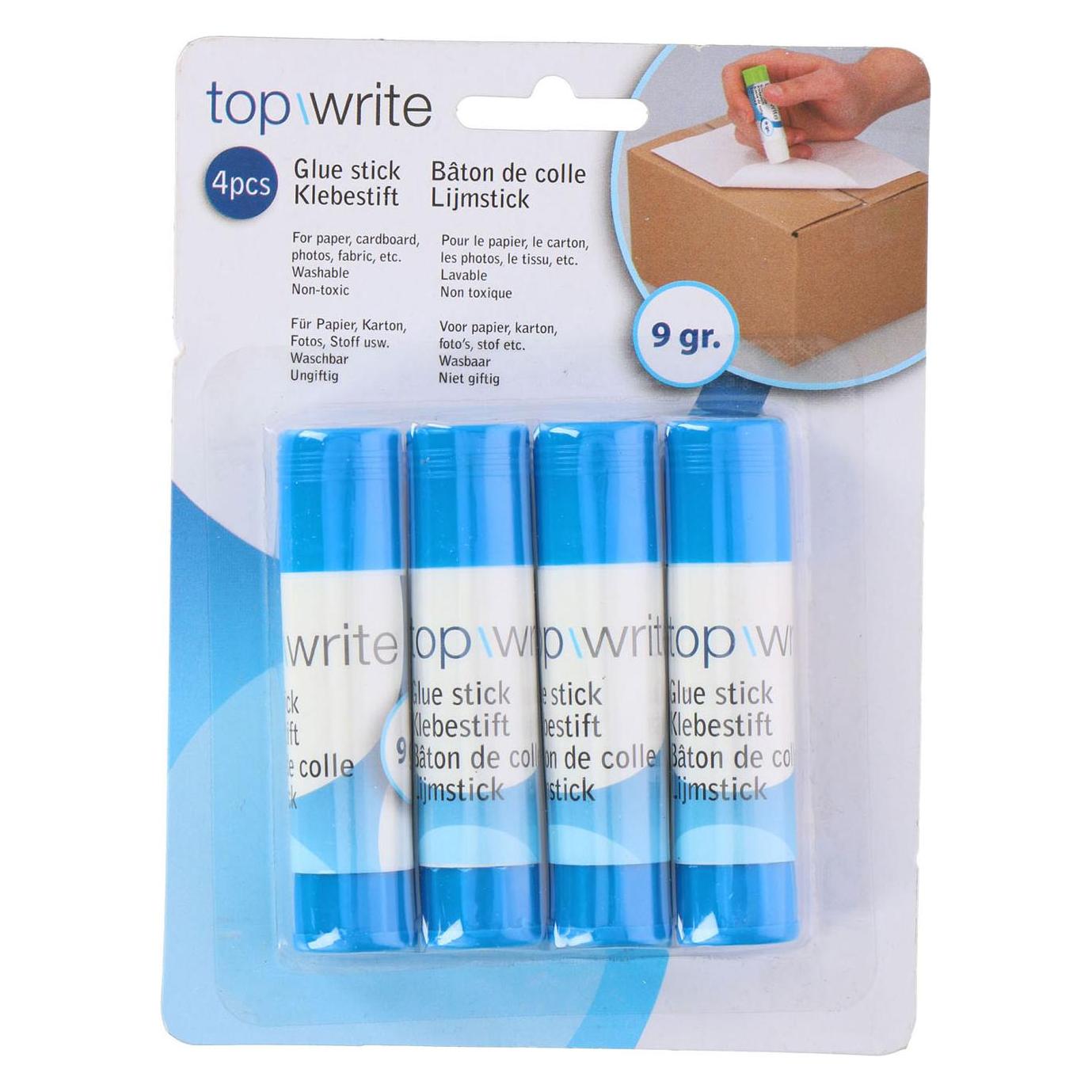 Topwrite, Lijmstok, Lijmstift 4st 9gr