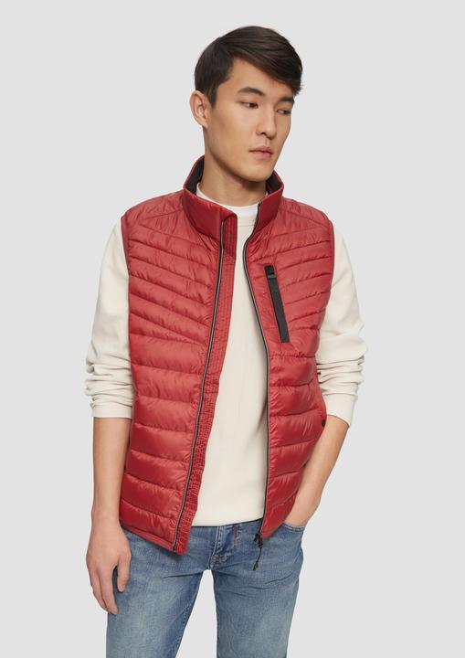 Actual product image S.Oliver Outdoor-Weste Sportive Steppweste mit Kontrastdetails (S)