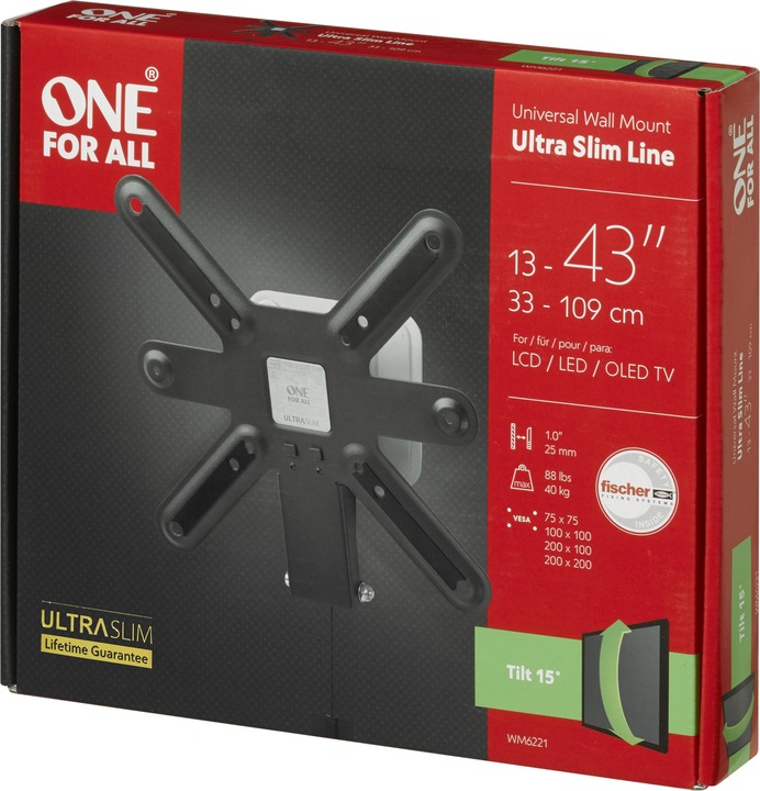 Actual product image One for All Ultraslim WM6221 (Wall, 42", 40 kg)