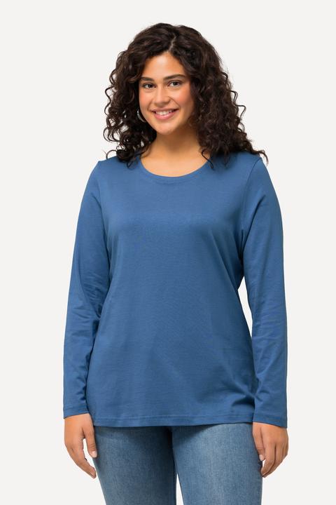 Produktbild Ulla Popken Shirt, Slim, Rundhalsausschnitt, Langarm (58)