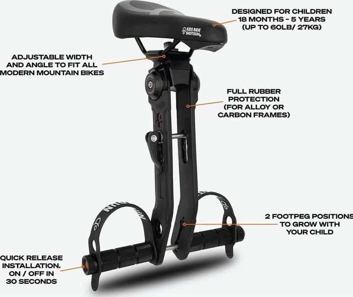 Productafbeelding Kids Ride Shotgun Shotgun Seat 2.0 (Bovenbuis (voor))