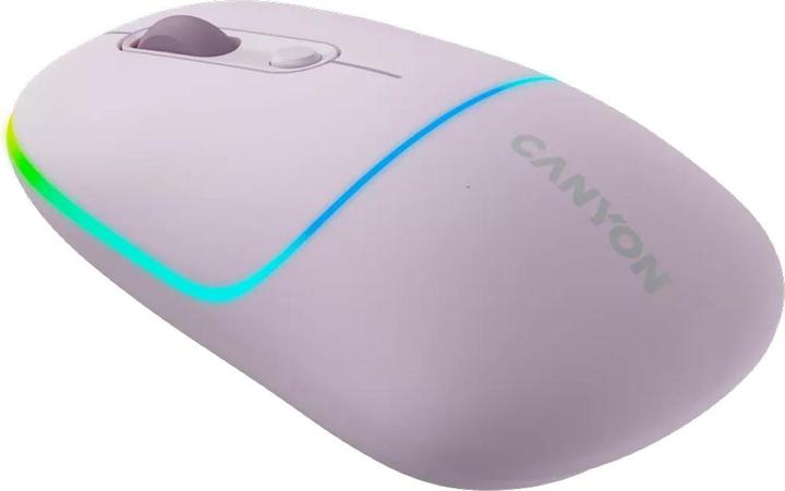 Produktbild Canyon MW-22, 2in1 wireless optical mouse Bluetooth / Wireless USB, 800/1200/1600 DPI, 4 print, pink (Kabellos)