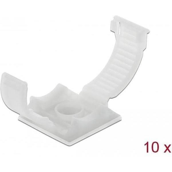Delock, Kabelhalter, Kabelhalter Natural (Packung mit 10)