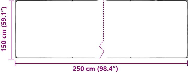 Produktbild vidaXL Klare Plane (2.50 x 1.50 m)