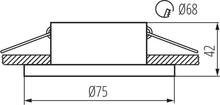 Produktbild Kanlux SIMEN 29137 Einbau Downlight max. 35W GX5,3/GU10 schwarz/Gold (G5.3)