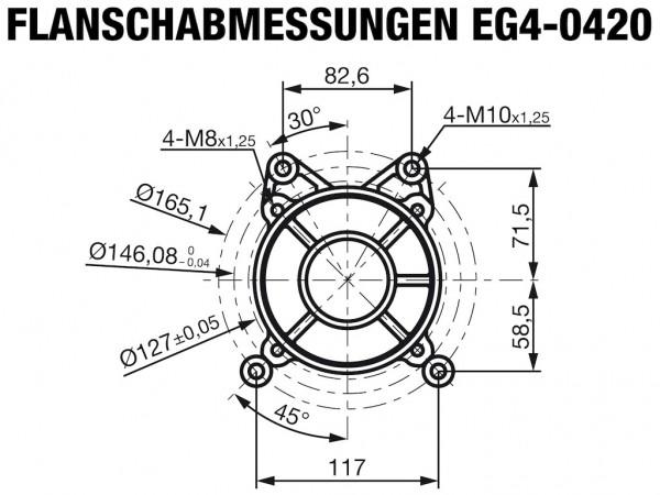 Immagine prodotto Rotek - Benzinmotor 1-Zylinder 4-Takt 419ccm EG4-0420-5H-S2, luftgekühlt