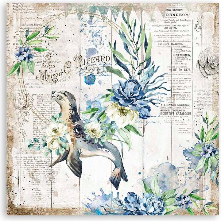 Immagine prodotto Stamperia Blocco scrapbook "Sogni di mare", 10 fogli, 30,5 x 30,5 cm (190 g/m², 10 x)