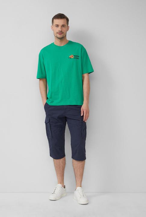 Produktbild S.Oliver Bermuda File: Gemusterte Cargo-Bermuda aus Baumwollmix im Relaxed Fit (34)