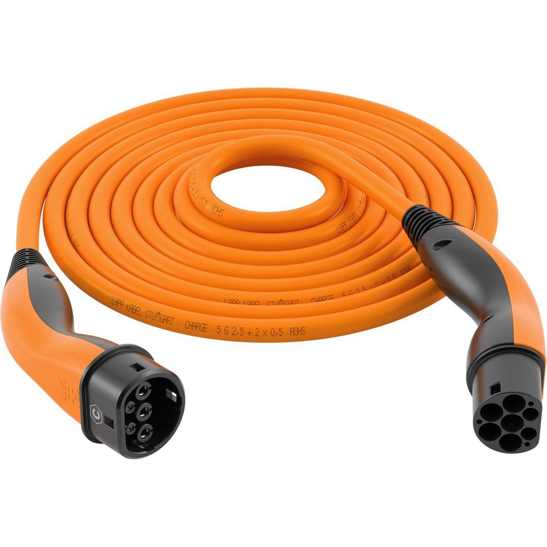 Lapp Mobility, Elektroauto Ladekabel, EV-TYP2 Ladekabel HELIX 1-phasig (Typ 2, 7.40 kW, 32 A, 5 m)