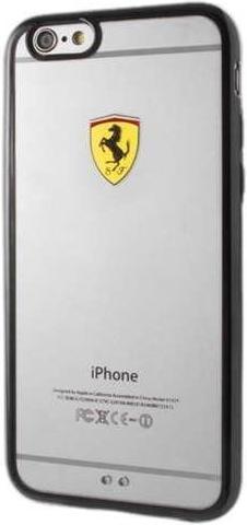 Produktbild Ferrari Hardcase FEHCP6LBK iPhone 6 / 6S Plus racing shield clear black (Apple iPhone 6s, Apple iPhone 6)