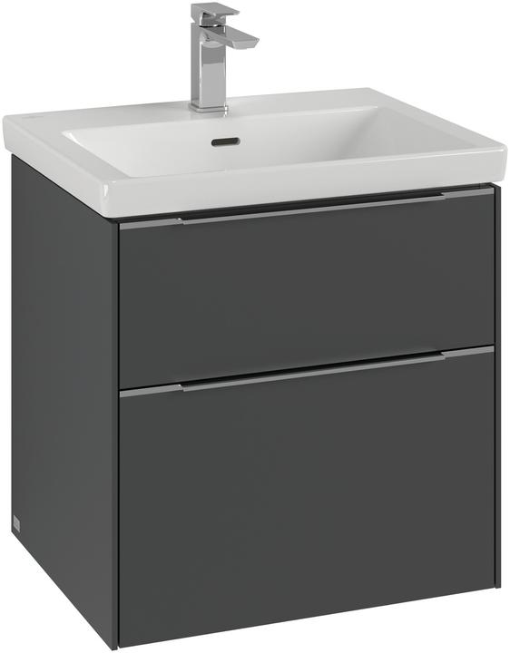 Actual product image Villeroy & Boch Subway 3.0, 572x576x478 mm, washbasin cabinet, 2 drawers, C578L2 (57.20 x 47.80 x 57.60 cm)