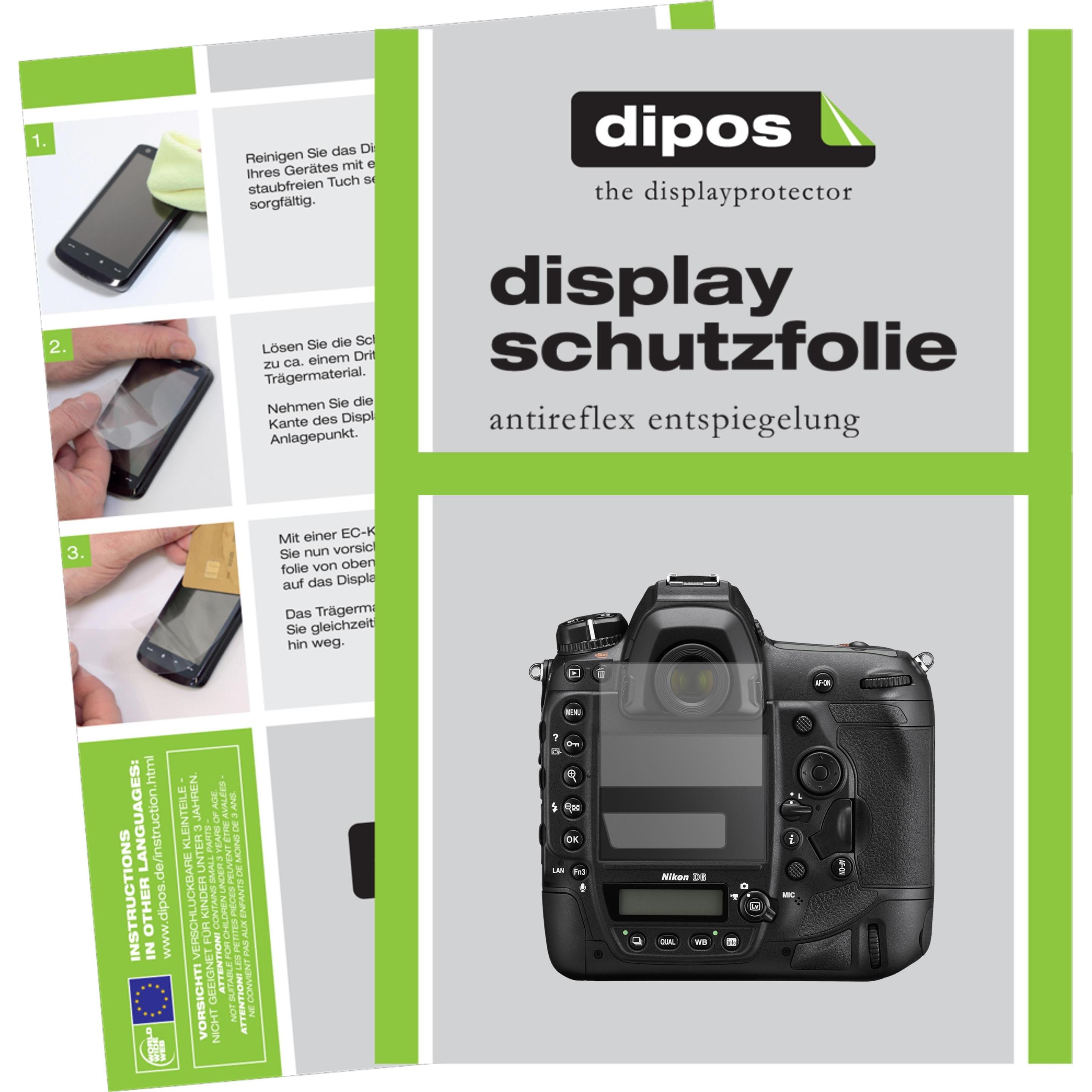 Dipos Displayschutzfolie Antireflex (Displayschutz, Nikon D6), Kameraschutz, Transparent