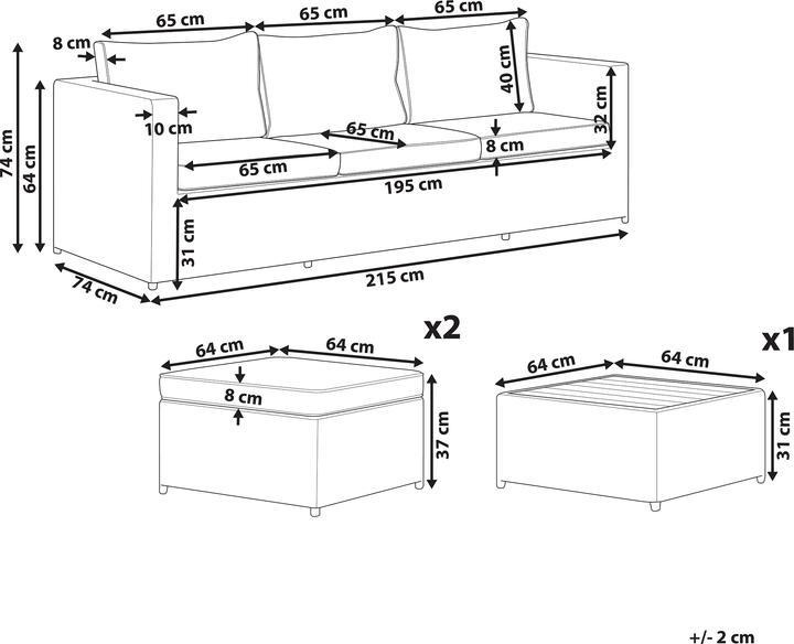 Produktbild Beliani Sabbia