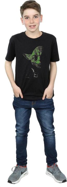 Actual product image Star Wars Boys Yoda Green Face T-Shirt (116)