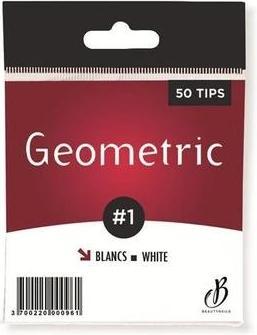 Produktbild Beautynails Bna Geometric White Tips No. 01 X50 (Kunstnägel)