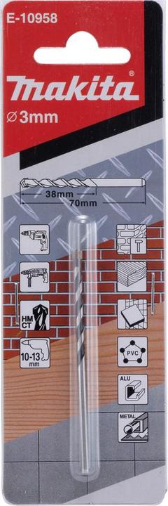 Actual product image Makita TCT Multi drill 3x70mm (3 mm)
