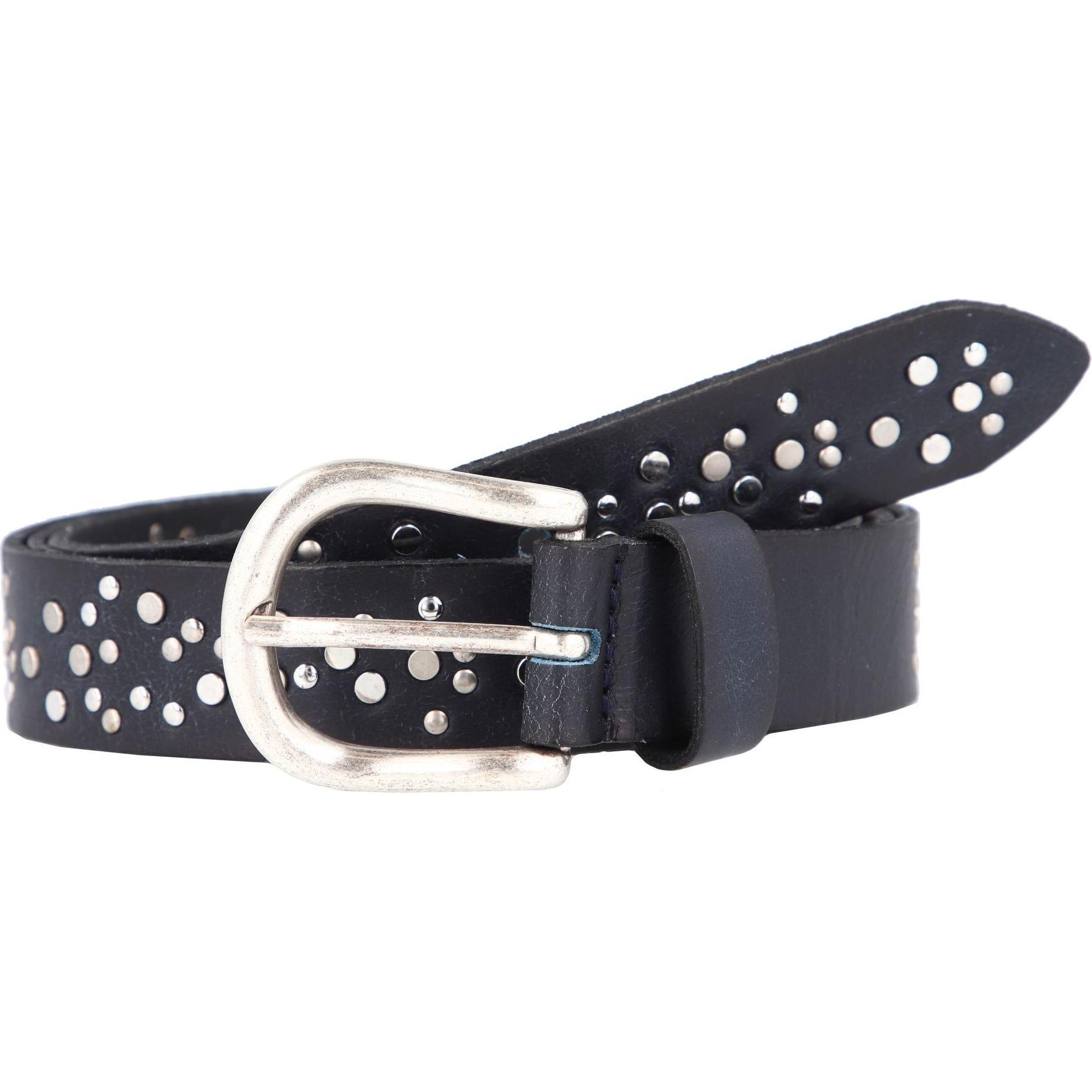 Vanzetti, Damen, Gürtel, Nietengürtel Leder, Blau, (85)