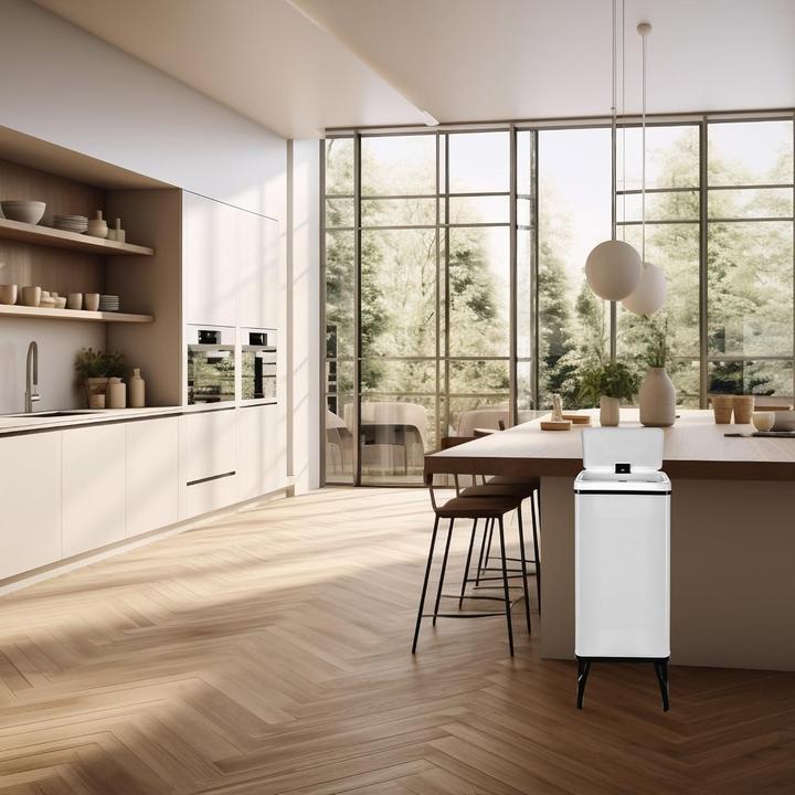 Produktbild Well Home Smart Mülleimer mit Sensor, automatischem Öffnen und magnetischen Etiketten (60 l)