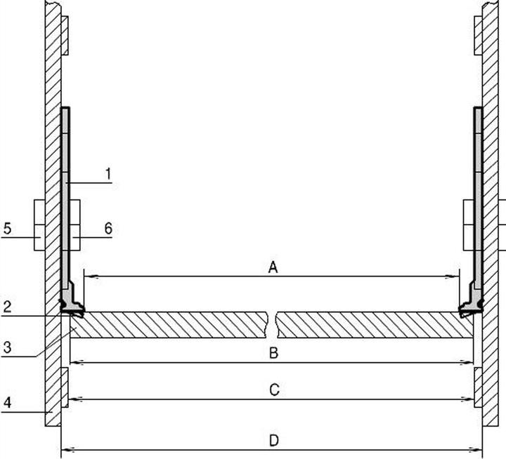 Image du produit Schroff Blindage CEM entre la carte bus et le panneau latéral - TRAEGERLEISTE F BPL 3