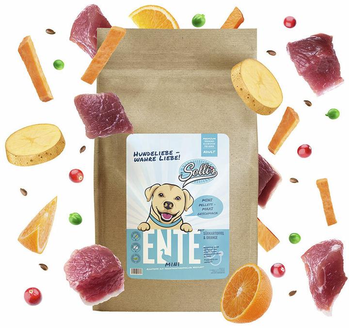Produktbild Sollis Trockenfutter Hund Ente-Minis 500g (Adult, 1 Stk., 500 g)