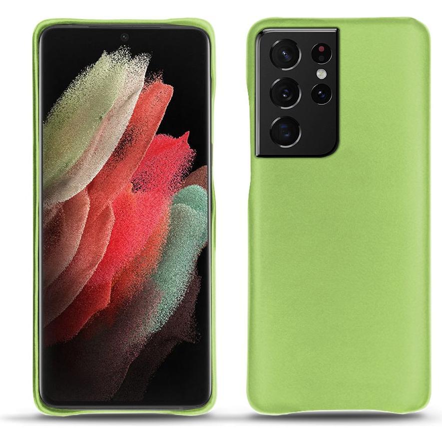 Noreve Lederschutzhülle (Samsung Galaxy S21 Ultra), Smartphone Hülle, Grün