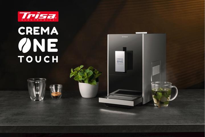 Produktbild Trisa Crema One Touch 6220.4212 Kaffeevollautomat Titan-Schwarz