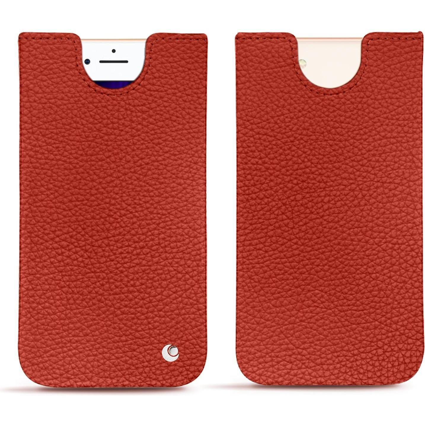 Noreve Lederschutzhülle (Apple iPhone 8), Smartphone Hülle, Orange