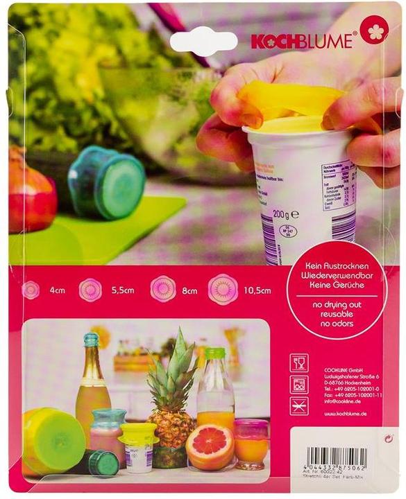 Actual product image Kochblume Stretchii cling lid
