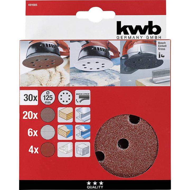 Image du produit kwb 30 disques Quick-Stick 125mm