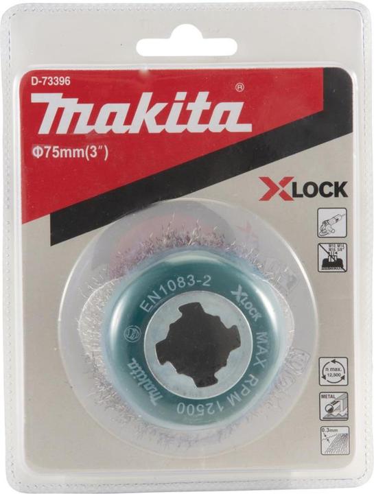 Actual product image Makita Cup brush 75 mm metal X-LOCK